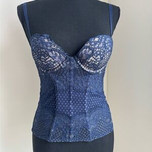Victoria's Secret Navy Lace Corset